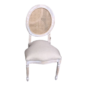 Sillas Luis XV Bejuco de Madera fondo blanco
